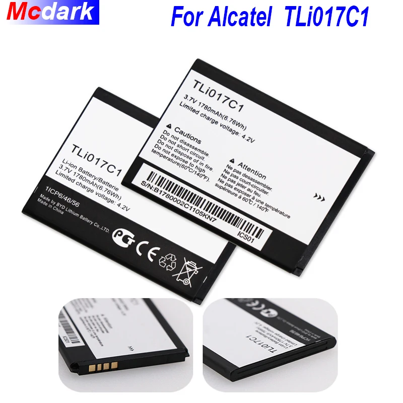 Аккумулятор TLi017C1 для Alcatel OneTouch PIXI 3 4 5 дюйма 5019D 5017D 5017A 5017X 5017 5027B 1780 мАч | Мобильные