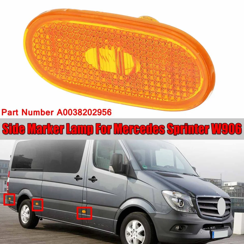 Motors Car Side Marker Lights Car Parts Mercedes Sprinter Side Amber