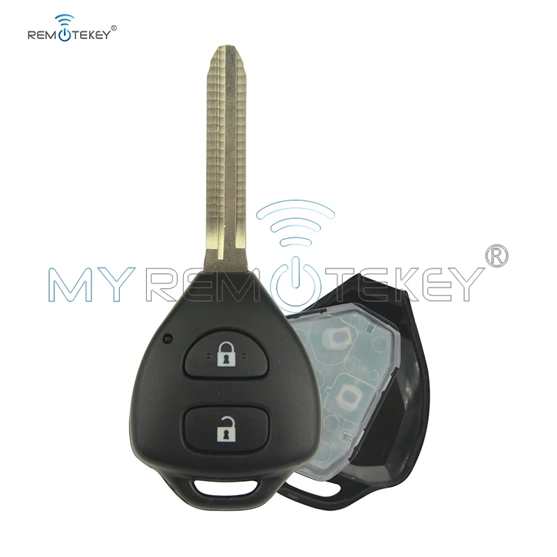 

Remtekey Brand New Remote Key TOY43 key blade 2 Button 314.4mhz For Toyota 2006 -2011 Hilux Vigo with 4D67 Chip car key