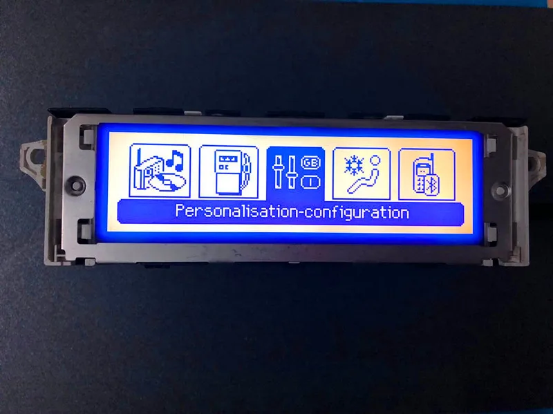 

Cool Blue Color screen USB Bluetooth Display rmonitor 12 pin for Peugeot 307 407 408 citroen C4 C5 (Some Model)