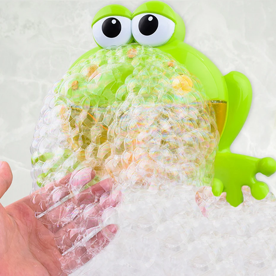 

Bubble Crabs Baby Bath Toy Funny Frog Bath Bubble Maker With Music Pool Swimming Bathtub Soap Machine Toys For Children Kids
