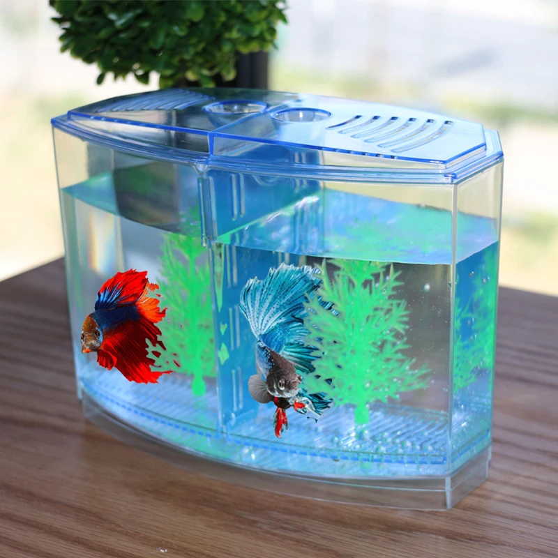 Мини аквариум для рыб Betta Box со светодиодсветильник прозрачная акриловая коробка