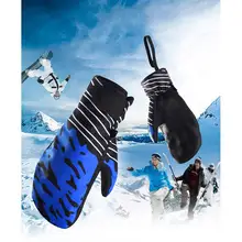 Зимние женские и мужские перчатки для сноуборда, 1 пара, спортивные теплые бархатные теплые ветрозащитные перчатки для катания на лыжах и мотоцикле, Размеры S/M/L