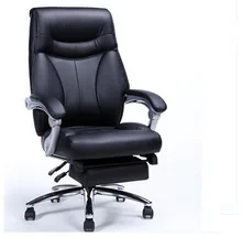 High Quality Thicken Cushion Soft Office Chair Leisure Lying Lifting Computer Chair Swivel Meeting Boss Chair With Footrest