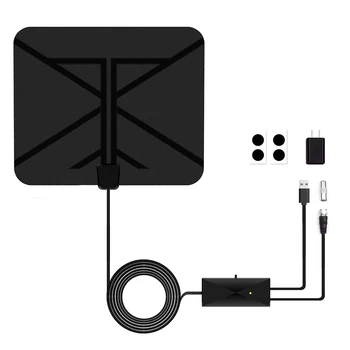 

Hdtv Antenna Indoor Digital Amplified 60 Miles With Switch Amplifier Signal Booster 4K Hd 1080P Vhf Uhf All Tv'S Freeview Loca