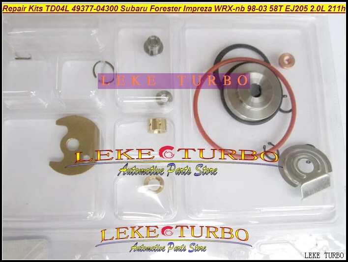 Turbocharger Turbo Repair Kits TD04L-13T 49377-04300 49377-04100 For SUBARU Forester Impreza WRX-NB 1998-03 58T EJ205 2.0L 211HP