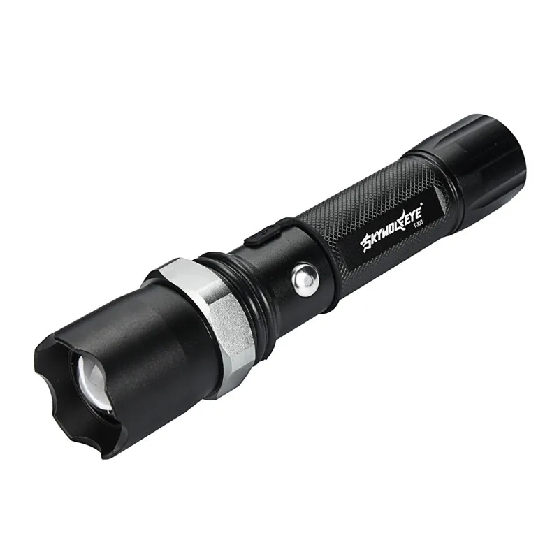 

SKYWOLFEYE Zoom Powerful 2000lm USB Flashlight Cob+XM-L Q5 LED Torch 18650 Battery Waterproof Flash Light Lamp