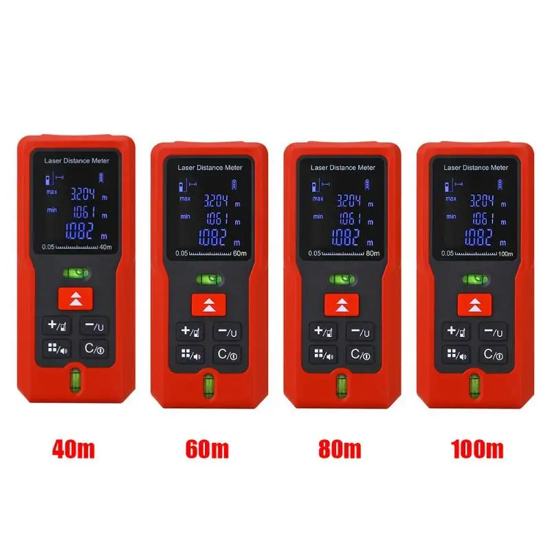 40m 60m 80m 100m Laser Rangefinder Digital Laser Distance Meter battery-powered laser range finder tape distance measurer 40m 60m 80m 100m Laser Rangefinder Digital Laser Distance Meter battery-powered laser range finder tape distance measurer