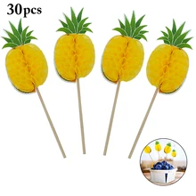 30PCS Theme Birthday Party Stereo 3D Pineapple Cake Decoration Sign Baking Fruit Plug-in Card Party Decoration 30PCS Theme Birthday Party Stereo 3D Pineapple Cake Decoration Sign Baking Fruit Plug-in Card Party Decoration