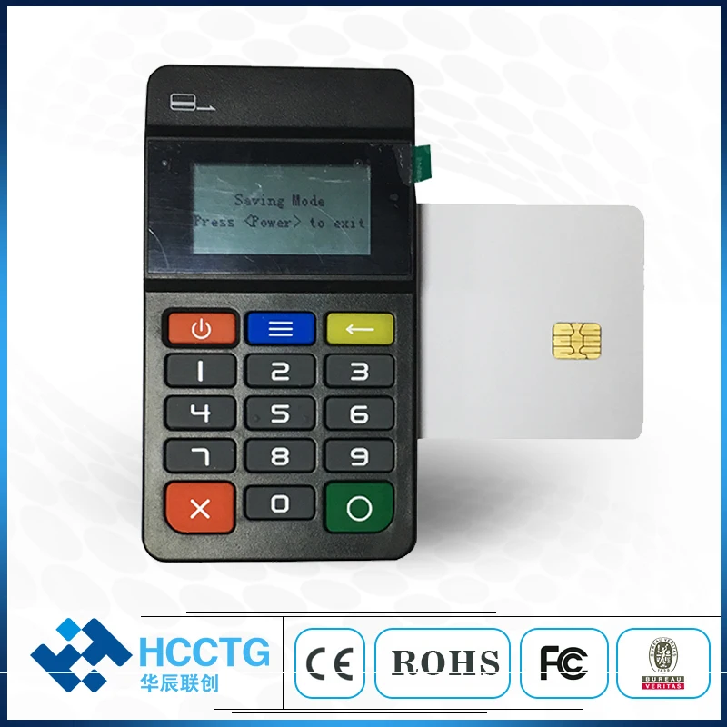 Мобильный терминал оплаты MPOS с клавиатурой поддержка IC/NFC/магнитный портативный