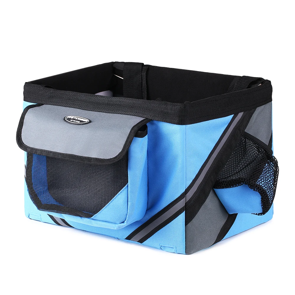 Top Hard-wearing Bicycle Bag Cycling Bike Bicycle Handlebar Basket Bike Front Bag Box Pet Dog Cat Carrier Black / Blue / Coffee 3