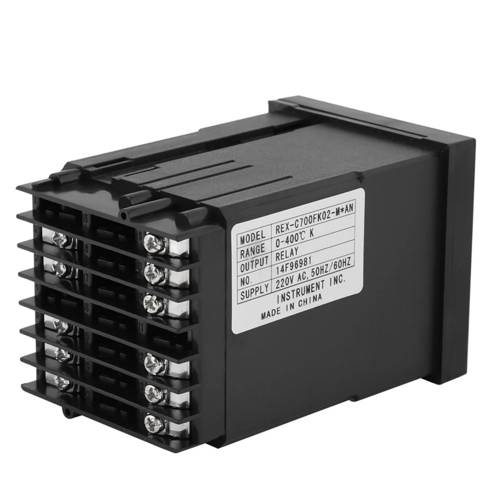 Новый REX C700 цифровой PID регулятор температуры 0 400 градусов термостат