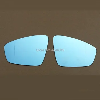 

smRKE Car Rearview Mirror Wide Angle Hyperbola Blue Mirror Electric Heating For Volkswagen Polo