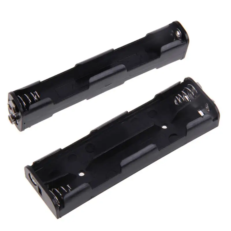 

Battery Holder Box Case 4 AA 2A LR6 UM3 Cell 9V DC Power Snap PP3 Connector