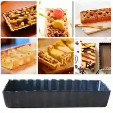 JX-LCLYL прямоугольник рифленый пирог форма выпечки антипригарный съемный нижний инструмент quiche