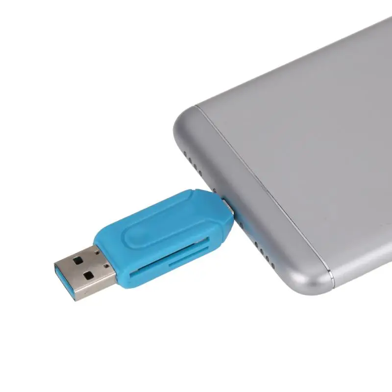 2 в 1 USB OTG кардридер Универсальный Micro TF/SD телефон|Картридеры| |