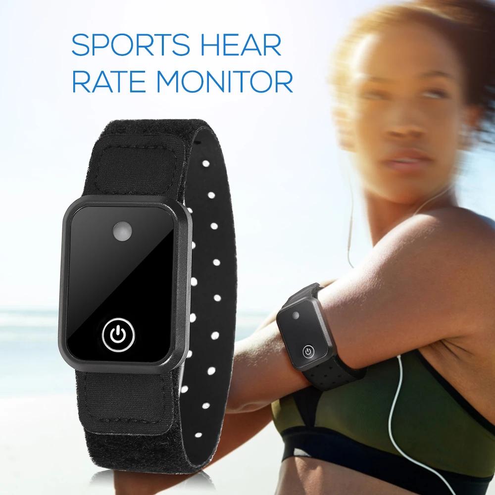 

Computer Running Bike Heart Rate Monitor Armband ANT+ / BT Double Mode Heart Rate Monitor Arm Strap Cycling Fitness Tracker