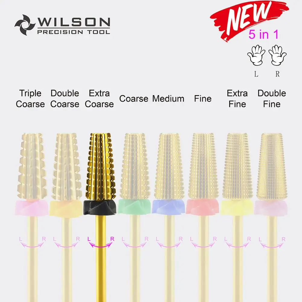 Comprar 5 En 1 (eliminación más rápida o geles de acrílicos) broca para uñas de carburo de WILSON