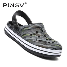 Пляжные сандалии; камуфляжные Сабо; мужские слипоны; Мужская Летняя обувь; уличные мужские сандалии; дышащая обувь; мужские сандалии; sandali uomo PINSV