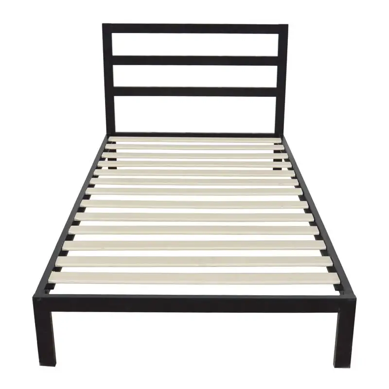 Square Horizontal Twin Size Metal Bed Frame Platform Foundation Portable Folding Kids Guest Bed Frame Home Furniture Black Square Horizontal Twin Size Metal Bed Frame Platform Foundation Portable Folding Kids Guest Bed Frame Home Furniture Black