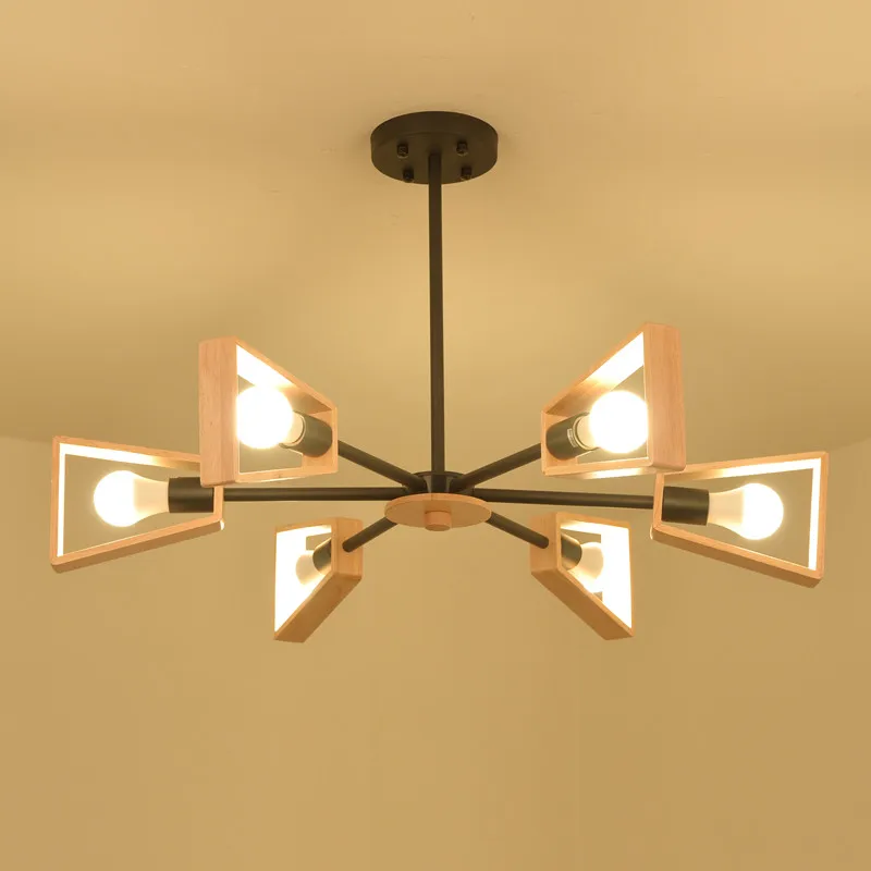 

Modern Led Lustre Chandelier Ceiling For Living Room Kitchen Black Suspended E27 Hanging Nordic Lamp Loft Vintage Chandeliers