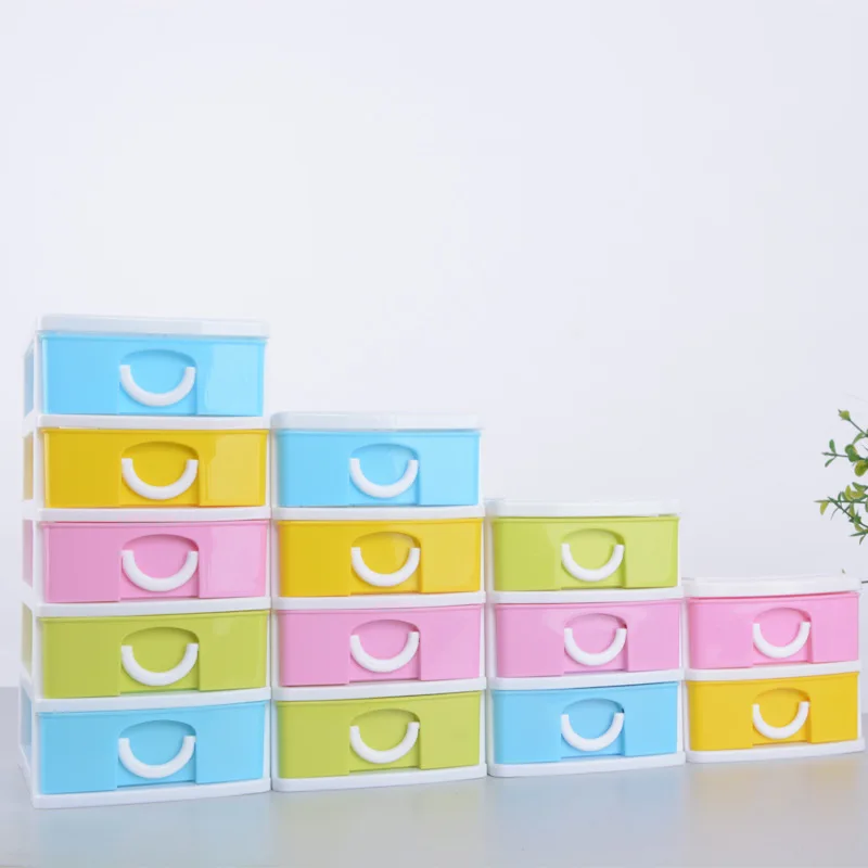 

3303 Five Layer Mini- Ornaments Accept Box Small Drawer Small Fresh Candy Color File Desktop Locker