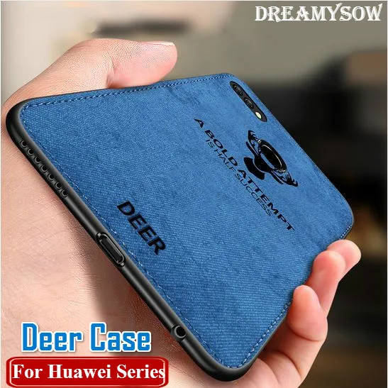 

Cloth Leather Phone Case for Huawei P20 P30 Lite Pro P10 Plus Y7pro Y9 P Smart 2019 Nova 4 3 3i P8lite 2017 Honor 8C 8X 10 Cover