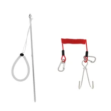 Aluminum Alloy Scuba Diving Lobster Stick Pointer w/ Grip and Adjustable Lanyard and Reef Hook For Scuba Diving Water Sports цена Aluminum Alloy Scuba Diving Lobster Stick Pointer w/ Grip and Adjustable Lanyard and Reef Hook For Scuba Diving Water Sports цены онлайн