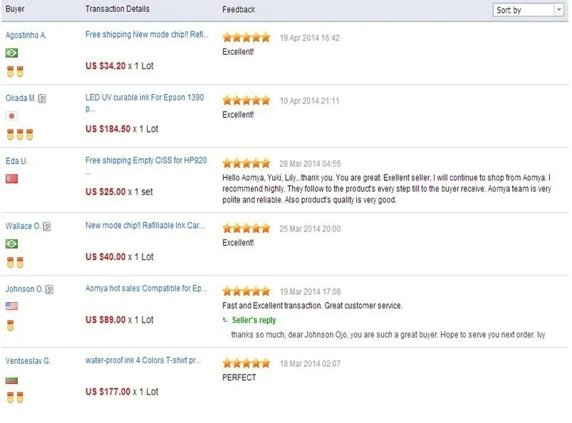 5star feedback