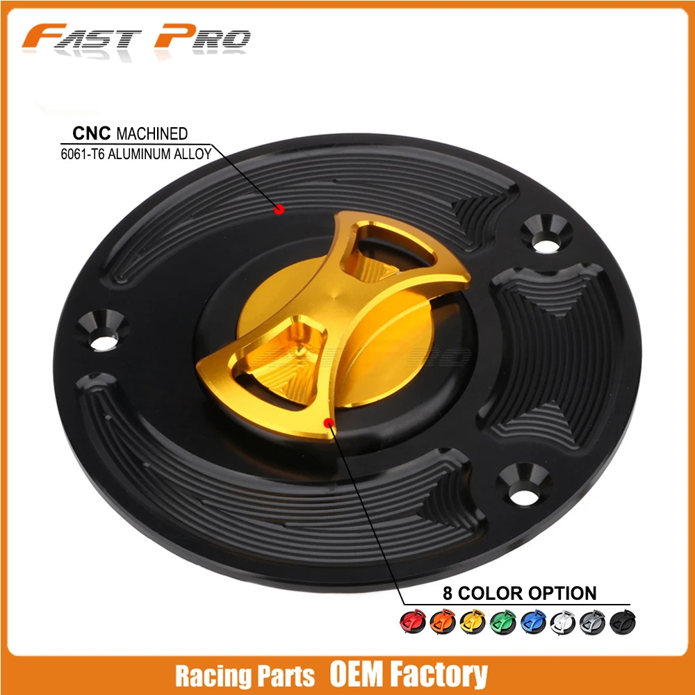 

Billet CNC Gas Fuel Tank Cap Cover For SUZUKI GSXR 600 750 1000 GSXR1300 Hayabusa Gladius GSF650F Bandit SV 650 650S 1000 1000S