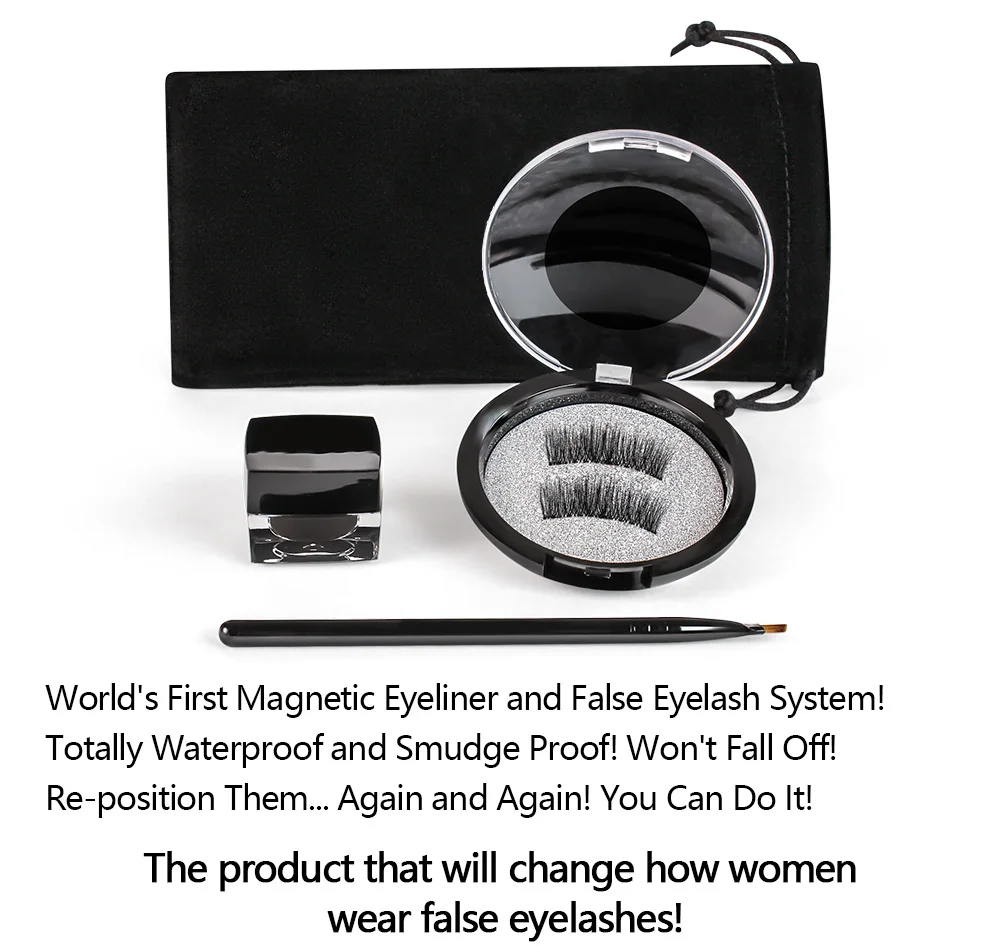 3D eyelashes Suit with eyeliner natural false