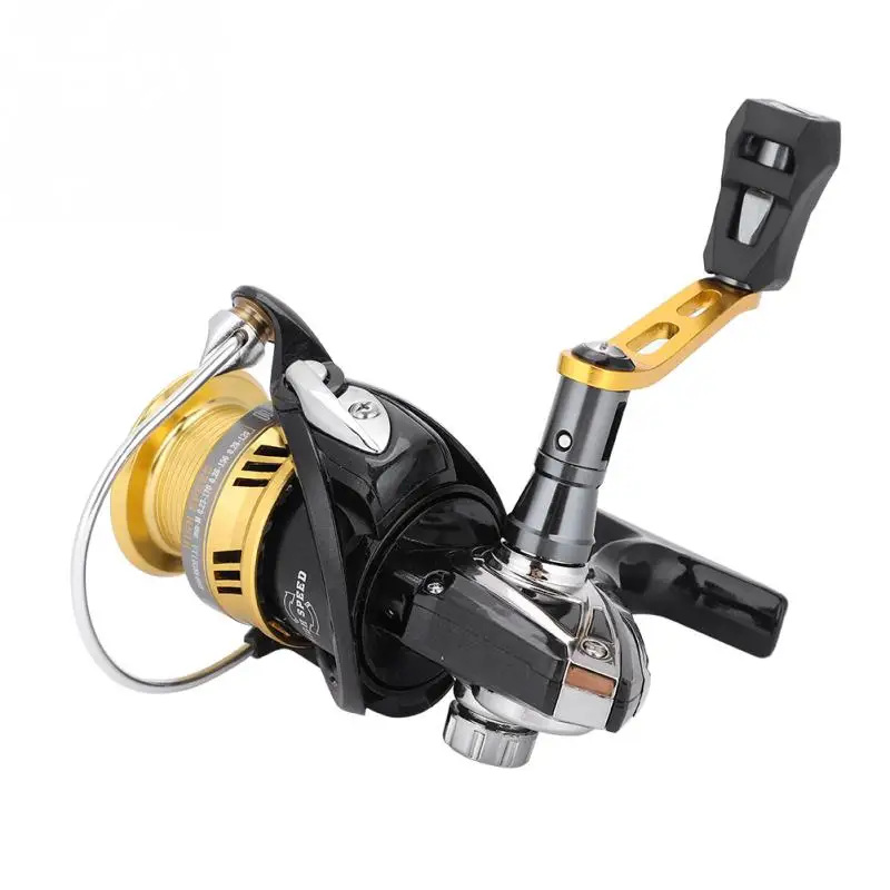 

7.1: 1 High Speed Ratio Double-Disc Fishing Reel Metal CNC Rocker Arm Spinning Wheel BR2500 BR3000 Water Drop Line Fishing Tools