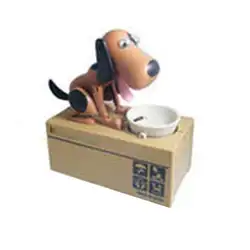 AA Копилка не может коробка креативный Горшок Подарок в комплекте деньги сохранить милые деньги банка 2 батареи монета экономия собака
