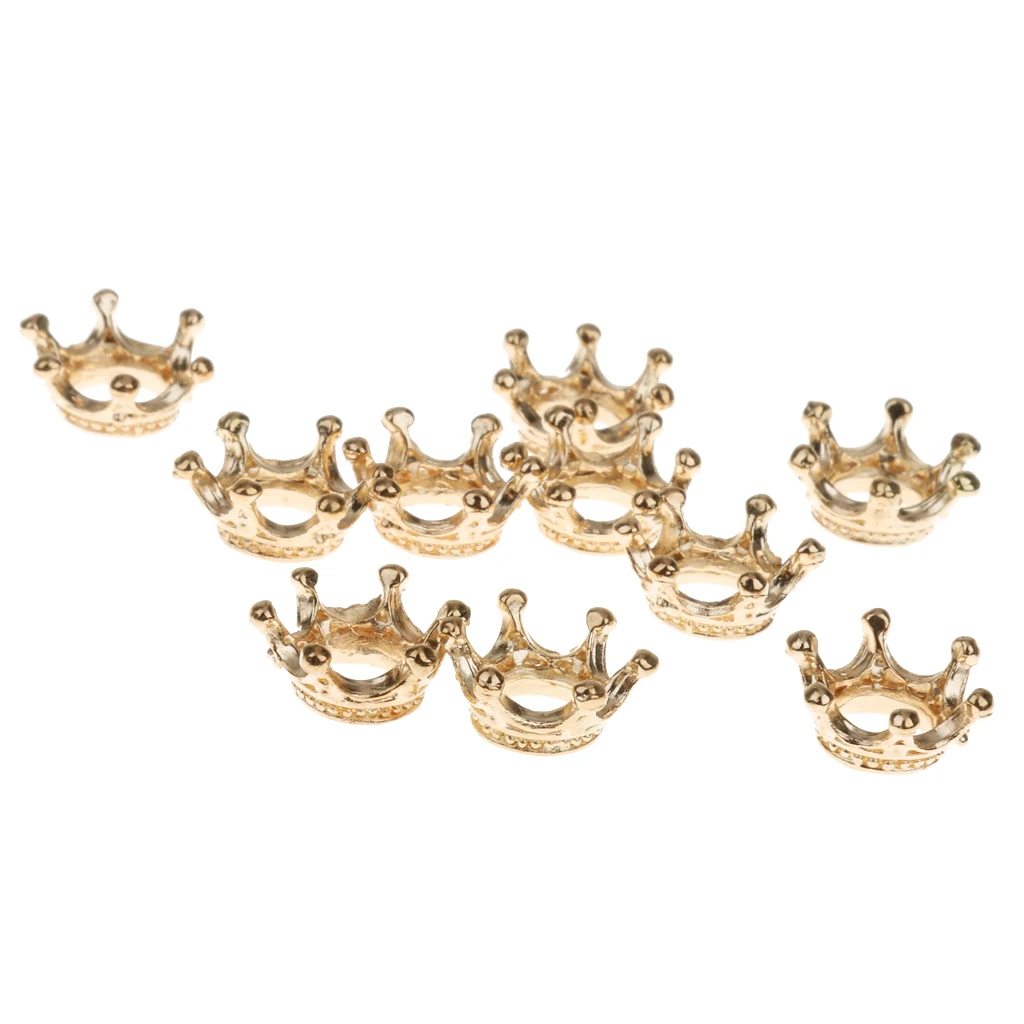

10pcs/set KC Gold Plated DIY Charm Spacer Beads Fit Bracelet DIY Making Alloy Charms Beads Toys for children early learning toy