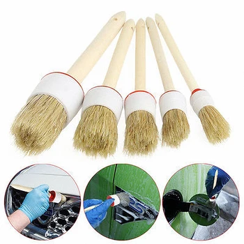 

5PCS Car Brushes Professional Vehicle Car Detailing Valeting Brush 20mm-45mm