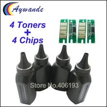 4 Тонер+ 4 чипы для Ricoh SP150 SP 150 SP150su SP150w SP150suw SP150 su SP150 w SP150 suw SP 150su пополнения бутылка порошка тонера