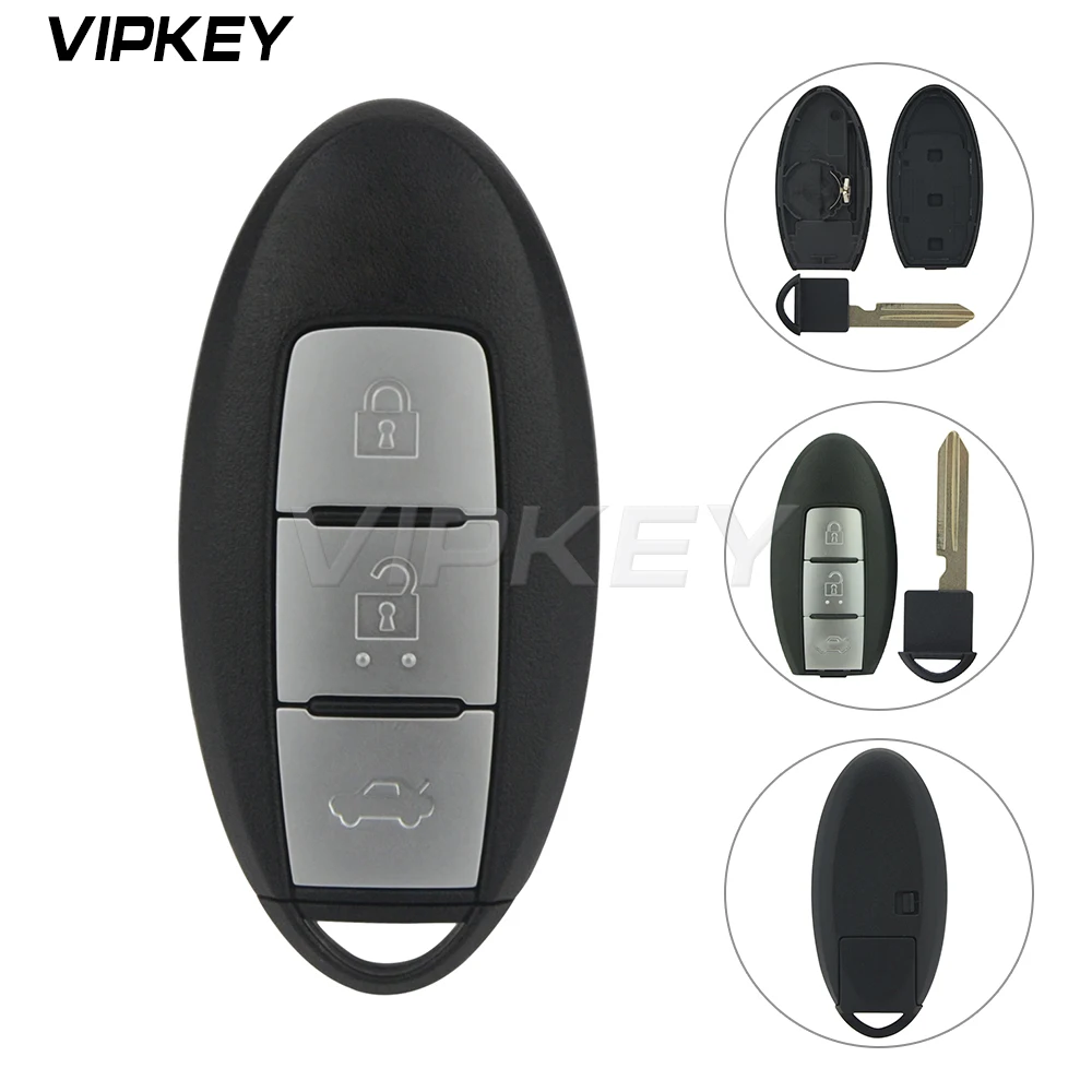 Remotekey Smart Keyless Entry Case Shell 3 Button 2008 2009 2010 2011 2012 For Infiniti EX35 FX35 FX50 remotekey smart car key kr55wk48903 4 button 315mhz id46 7952 for infiniti g35 2007 2008 infiniti g37 2008 2009 2010 2011 2012