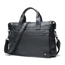 Мужской кожаный деловой портфель для ноутбука, мужской т-чехол, s660-40 сумка из коровьей кожи, сумка-тоут, 14 дюймов, сумка для ноутбука