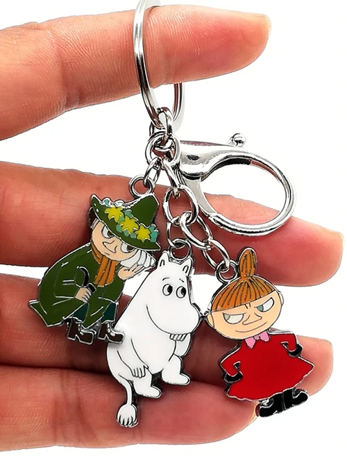 

Retail 1 pcs Cartoon Japanese anime Hippo witch Keychain Jewelry Accessories Key Chains Pendant Gifts Favors