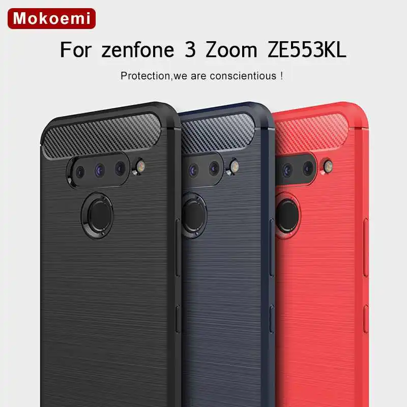 Mokoemi моды ударопрочная мягкий силиконовый 5 &quotдля Asus Zenfone 3 зум ZE553KL чехол для