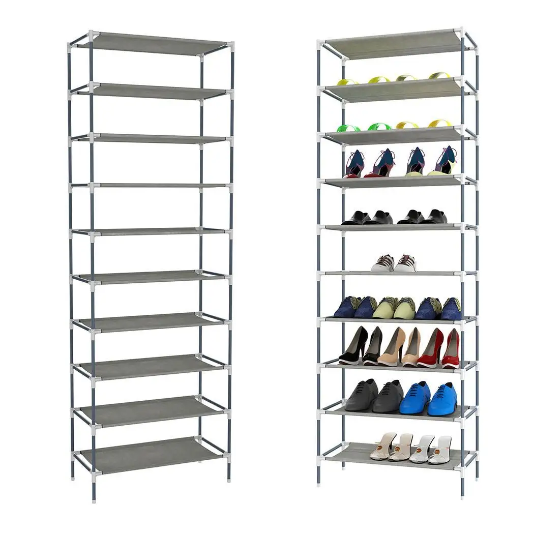 10 Shelf Storage Home Stand Picture Organizer Casual New Dormitory Sturdy Hot Rack etc Easy Tiers Assembled Office Shoe