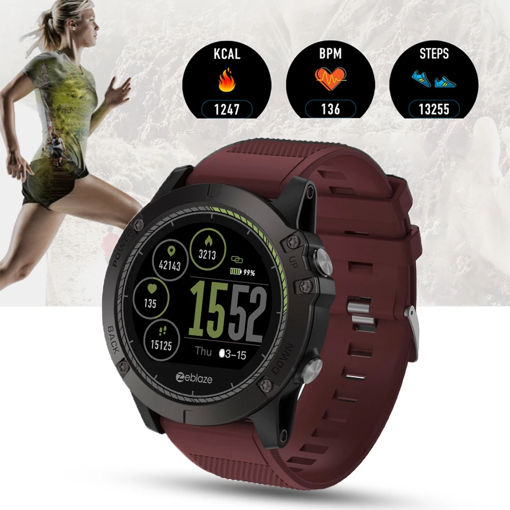 

Zeblaze VIBE3 Heart Rate Monitor Smart Watch IP67 5ATM Waterproof Sports Smartwatch Step Count Watch Call Message Reminder