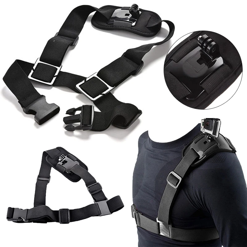 

For Gopro Accessories Adjustable Chest Body Belt Strap Mount For Gopro Hero 3+ 4 Sports Action Camera