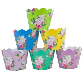 

Chic Colorful Floral Cupcake Wrappers Birthday Party Decorations Party Supplies Birthday Party Decorations Kids