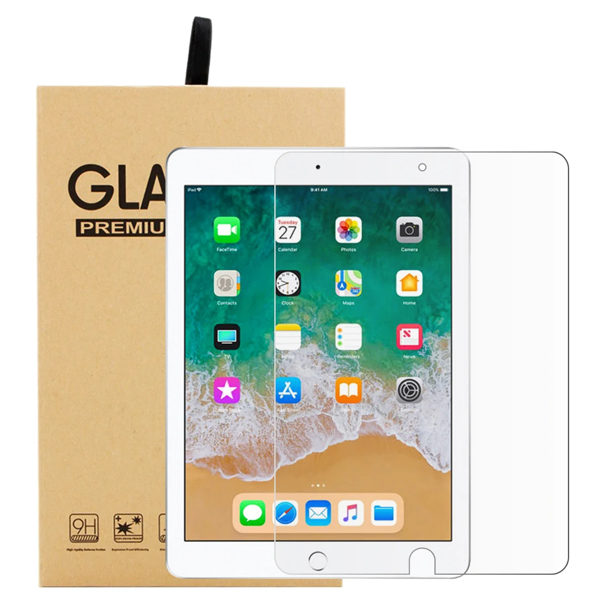 

Premium Tempered Glass For iPad 9.7 2018 Screen Protector Anti-Scratch Screen Cover For New iPad 9.7 Inch 2018 Protective Film