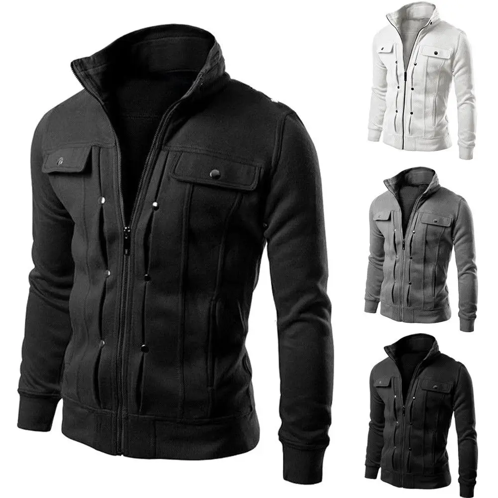 2019 حار الرجال أبلى سترة الخريف ثياب الشتاء بقلنسوة معطف دافئ سترة ضئيلة مقنعين Sweatcoat الرجال معطف سترة