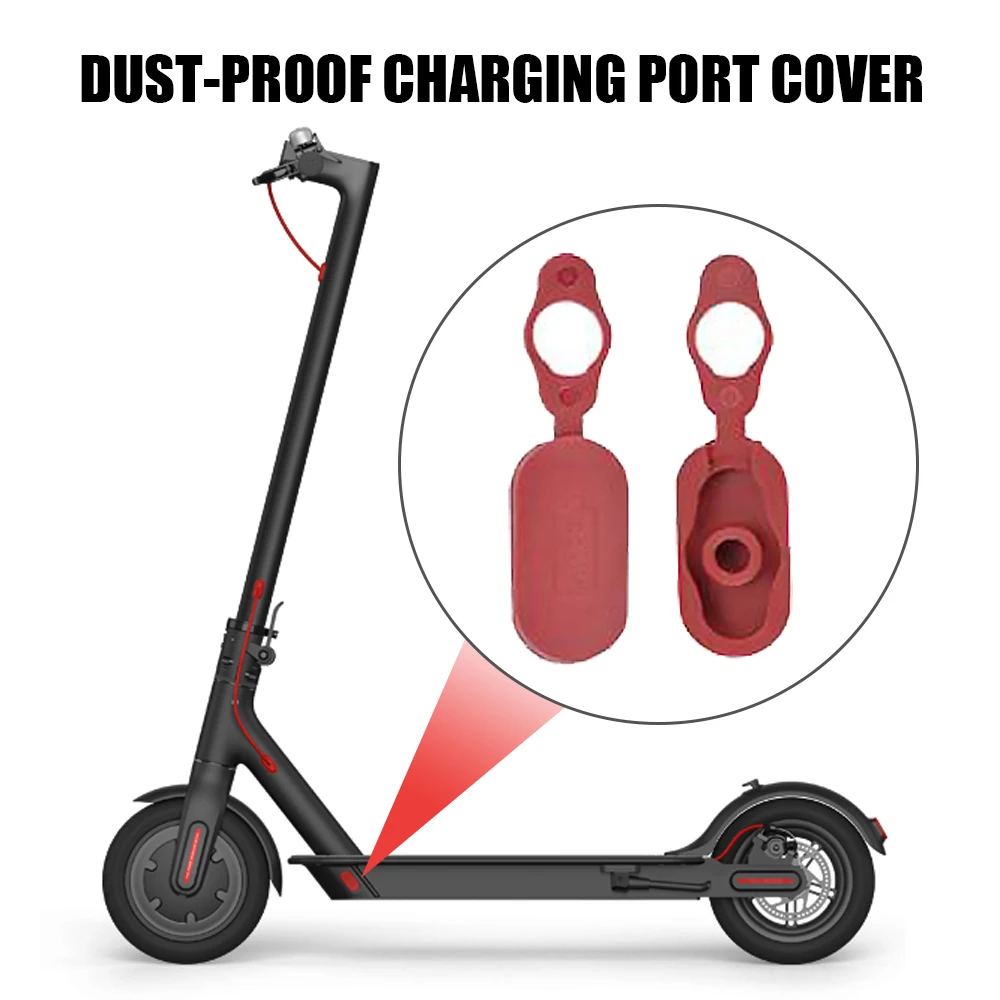 Perfect Charging Hole Cover with Charging Line and Charging Port for Xiaomi Mijia M365 Electric Scooter Replacement Bike Accesoory 1