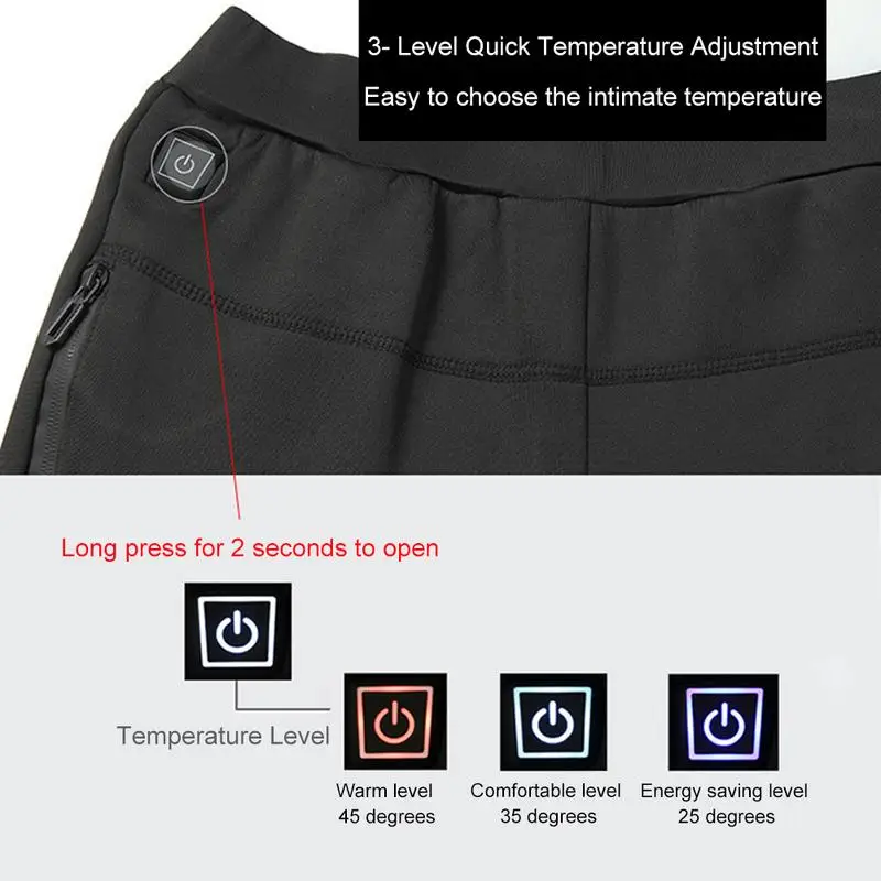 Графеновые Умные Брюки с подогревом, теплые брюки, походные брюки для мужчин и женщин, зарядка через usb, электрические леггинсы из углеродного волокна
