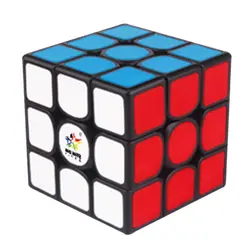 Yuxin Kylin V2M 3x3x3 Магнитная магический куб, квадрат Cube Puzzle игрушки для тренировки мозга-черный фон и темно-красный Пастер