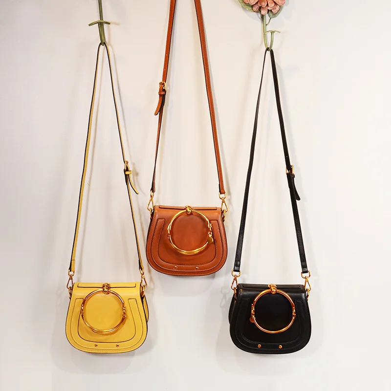 

2018 NEW LEATHER WOMEN'S BAG SINGLE SHOULDER BAG FASHION KOREAN STYLE BRAND COWHIDE HANDBAG BAG TIDE WALLET PURSE WOMEN HANDBAG